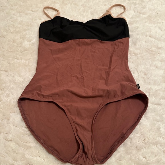 Bodile Polina leotard in obsidian rosewood nougat - Picture 3 of 7